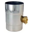 Zambelli Titanzink Regenwassersammler DN87 mit Schlauchanschlussset 100 cm