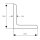 Winkelstahl/Winkel-Profil S235JR, Schwarz - Fixlängen 20x20x3mm 1500mm