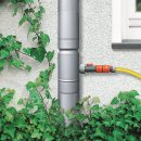 Titanzink Regenwassersammler mit Gardena®-Steckanschluss DN100