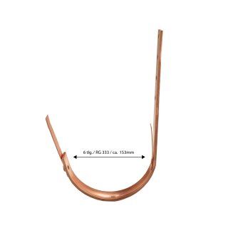 Kupfer Rinneisen (Rinnenhalter) halbrund 333