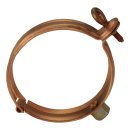 Kupfer Fallrohrschelle mit Gewindemuffe M10 DN76