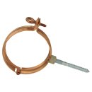 Kupfer Fallrohrschelle mit Gewindemuffe M10 DN87,...