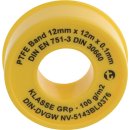 Gewindedichtband PTFE weiß 12mm x 12m x 0,1mm