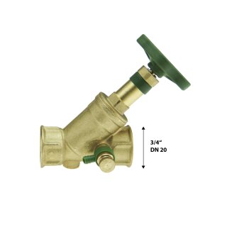 KFR Ventil m. Entleerung 3/4"