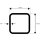 Vierkant / Quadratrohr, Stahl, Schwarz 100x100x4,0mm 500mm